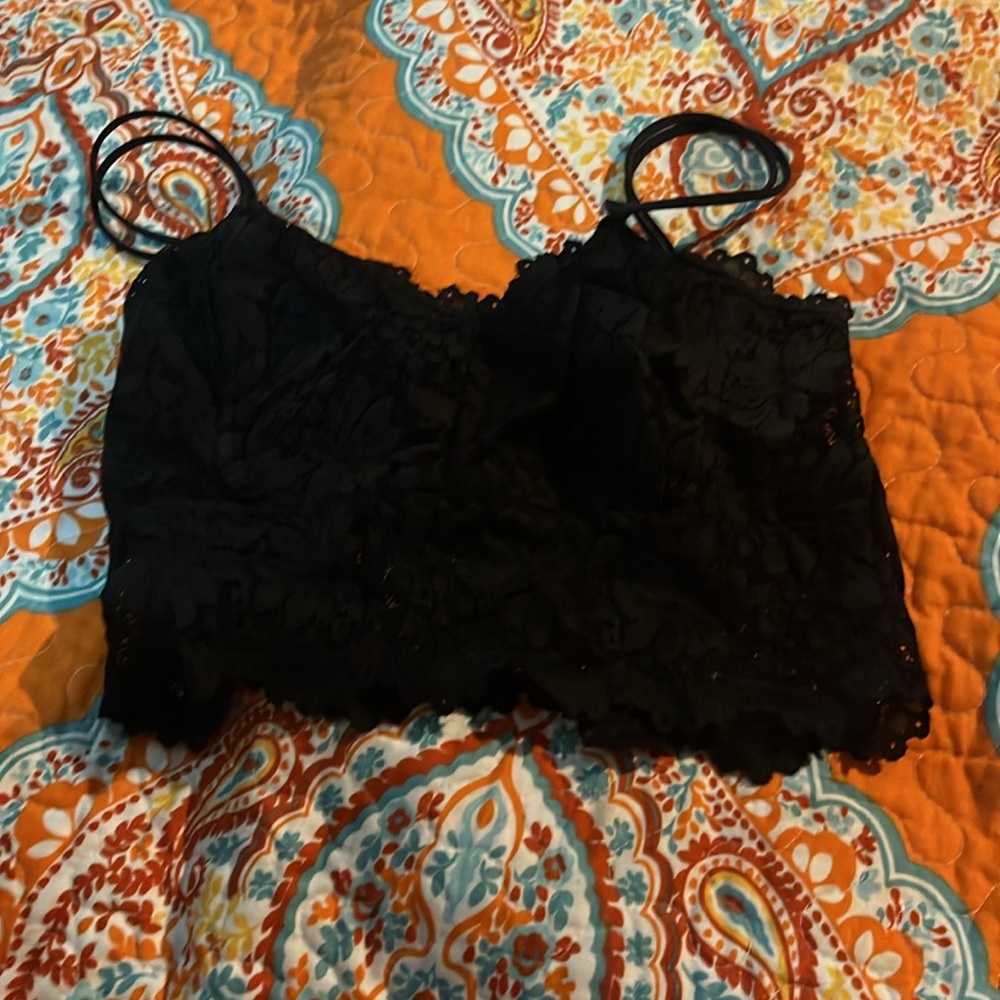 Lace lightly padded Bralette plunge wireless - Picture 9 of 9